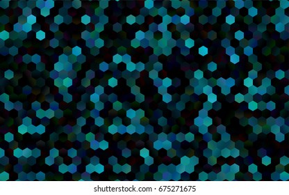 Dark BLUE vector modern geometrical abstract background. Texture, brand-new background. Geometric background in Origami style with gradient. 