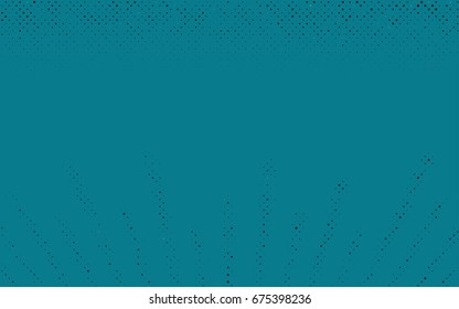 Dark BLUE vector modern geometrical circle abstract background. Dotted texture template. Geometric pattern in halftone style with gradient. 