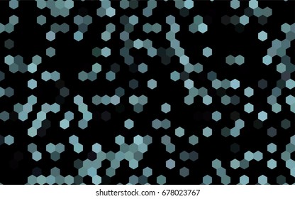 Dark BLUE vector modern geometrical abstract background. Texture, brand-new background. Geometric background in Origami style with gradient. 