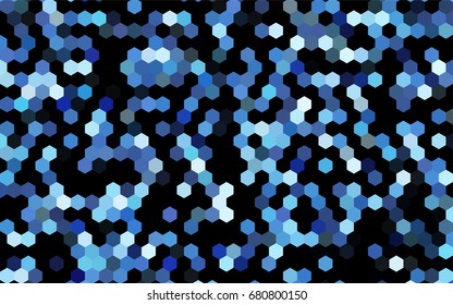 Dark BLUE vector modern geometrical abstract background. Texture, brand-new background. Geometric background in Origami style with gradient. 