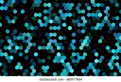 Dark BLUE vector modern geometrical abstract background. Texture, brand-new background. Geometric background in Origami style with gradient. 