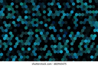 Dark BLUE vector modern geometrical abstract background. Texture, brand-new background. Geometric background in Origami style with gradient. 