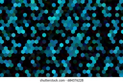 Dark BLUE vector modern geometrical abstract background. Texture, brand-new background. Geometric background in Origami style with gradient. 