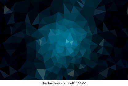DARK BLUE vector modern geometrical abstract background. Texture, new background. Geometric background in Origami style with gradient. 