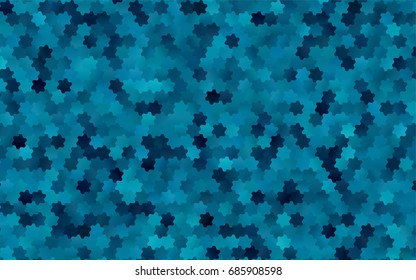 Dark BLUE vector modern geometrical abstract background. Texture, brand-new background. Geometric background in Origami style with gradient. 