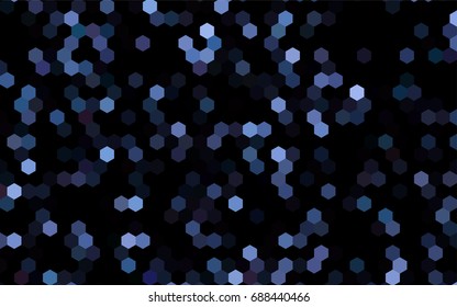 Dark BLUE vector modern geometrical abstract background. Texture, brand-new background. Geometric background in Origami style with gradient. 