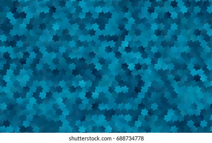 Dark BLUE vector modern geometrical abstract background. Texture, brand-new background. Geometric background in Origami style with gradient. 