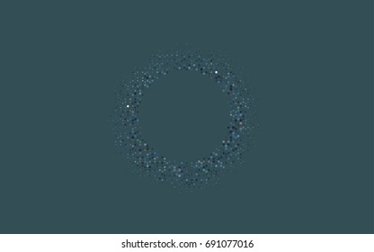 Dark BLUE vector modern geometrical abstract background. Texture, brand-new background. Geometric background in Origami style with gradient. 