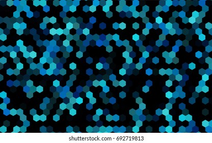 Dark BLUE vector modern geometrical abstract background. Texture, brand-new background. Geometric background in Origami style with gradient. 