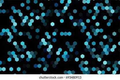 Dark BLUE vector modern geometrical abstract background. Texture, brand-new background. Geometric background in Origami style with gradient. 