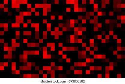 Dark BLUE vector modern geometrical background. Abstract template. Geometric pattern in square style with gradient.