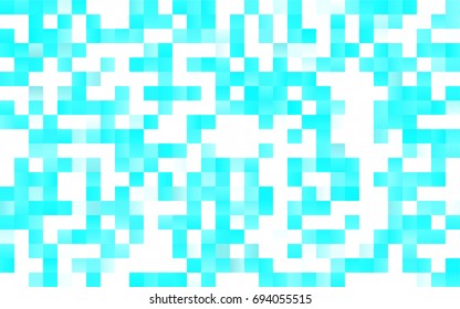 Dark BLUE vector modern geometrical background. Abstract template. Geometric pattern in square style with gradient.