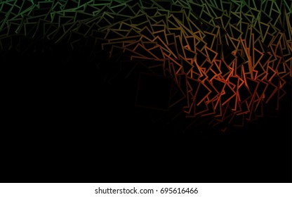 Dark BLUE vector modern geometrical background. Abstract template. Geometric pattern in square style with gradient.