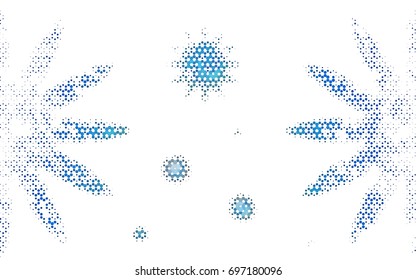 Dark BLUE vector modern geometrical abstract background. Texture, brand-new background. Geometric background in Origami style with gradient. 