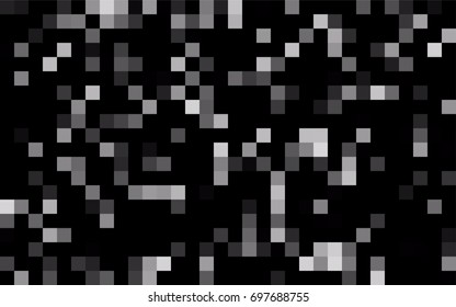 Dark BLUE vector modern geometrical background. Abstract template. Geometric pattern in square style with gradient.