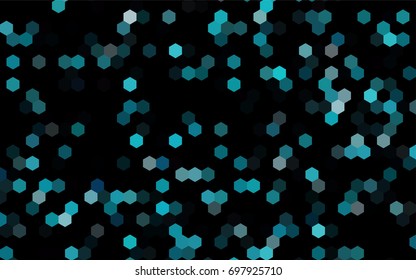Dark BLUE vector modern geometrical abstract background. Texture, brand-new background. Geometric background in Origami style with gradient. 