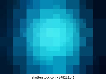 DARK BLUE vector modern geometrical abstract background. Texture template. Geometric pattern in Origami style with gradient. 