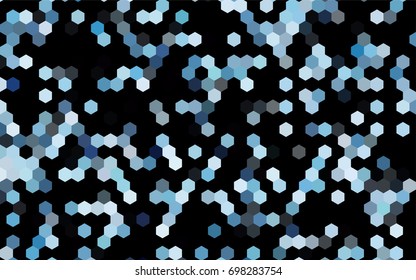 Dark BLUE vector modern geometrical abstract background. Texture, brand-new background. Geometric background in Origami style with gradient. 