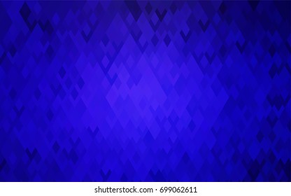 Dark BLUE vector modern geometrical background. Abstract template. Geometric pattern in square style with gradient.