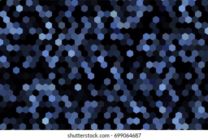 Dark BLUE vector modern geometrical abstract background. Texture, brand-new background. Geometric background in Origami style with gradient. 