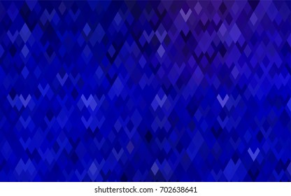 Dark BLUE vector modern geometrical background. Abstract template. Geometric pattern in square style with gradient.