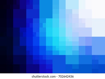 DARK BLUE vector modern geometrical abstract background. Texture template. Geometric pattern in Origami style with gradient. 