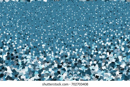Dark BLUE vector modern geometrical background. Abstract template. Geometric pattern in square style with gradient.