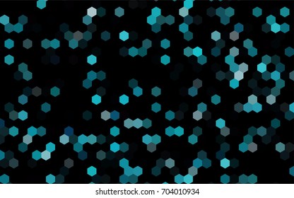 Dark BLUE vector modern geometrical abstract background. Texture, brand-new background. Geometric background in Origami style with gradient. 