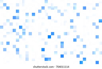 Dark BLUE vector modern geometrical background. Abstract template. Geometric pattern in square style with gradient.