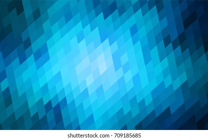 Dark BLUE vector modern geometrical background. Abstract template. Geometric pattern in square style with gradient.
