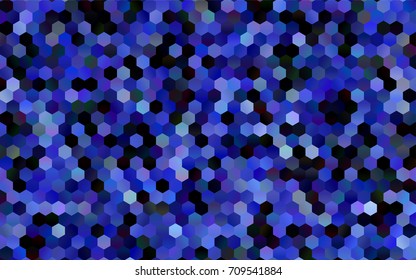 Dark BLUE vector modern geometrical abstract background. Texture, brand-new background. Geometric background in Origami style with gradient. 