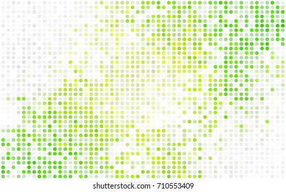 Dark BLUE vector modern geometrical circle abstract background. Dotted texture template. Geometric pattern in halftone style with gradient. 