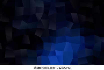 Dark BLUE vector modern geometrical background. Abstract template. Geometric pattern in square style with gradient.