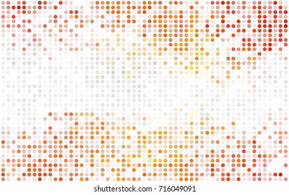Dark BLUE vector modern geometrical circle abstract background. Dotted texture template. Geometric pattern in halftone style with gradient. 