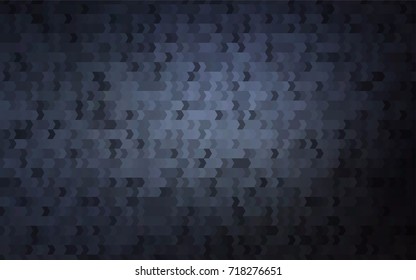 Dark BLUE vector modern geometrical background. Abstract template. Geometric pattern in square style with gradient.