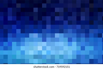 Dark BLUE vector modern geometrical background. Abstract template. Geometric pattern in square style with gradient.