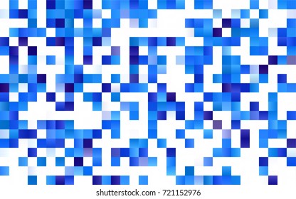 Dark BLUE vector modern geometrical background. Abstract template. Geometric pattern in square style with gradient.