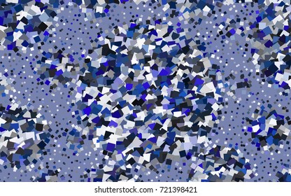Dark BLUE vector modern geometrical background. Abstract template. Geometric pattern in square style with gradient.