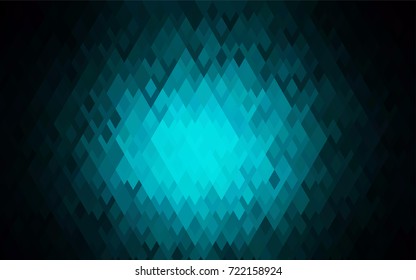 Dark BLUE vector modern geometrical background. Abstract template. Geometric pattern in square style with gradient.