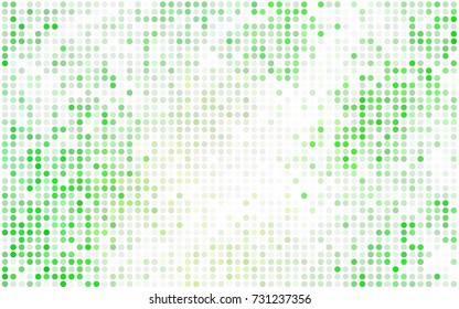Dark BLUE vector modern geometrical circle abstract background. Dotted texture template. Geometric pattern in halftone style with gradient. 