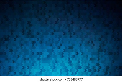 Dark BLUE vector modern geometrical background. Abstract template. Geometric pattern in square style with gradient.