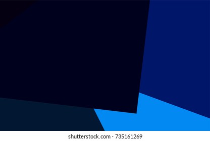 Dark BLUE vector modern geometrical background. Abstract template. Geometric pattern in square style with gradient.