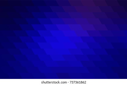 Dark BLUE vector modern geometrical background. Abstract template. Geometric pattern in square style with gradient.