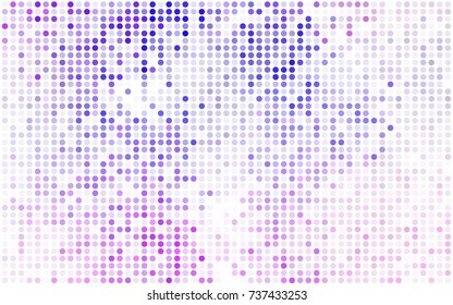 Dark BLUE vector modern geometrical circle abstract background. Dotted texture template. Geometric pattern in halftone style with gradient. 
