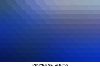 Dark BLUE vector modern geometrical background. Abstract template. Geometric pattern in square style with gradient.