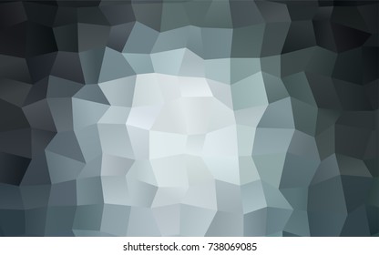 Dark BLUE vector modern geometrical background. Abstract template. Geometric pattern in square style with gradient.