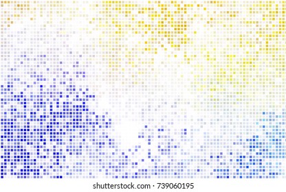 Dark BLUE vector modern geometrical background. Abstract template. Geometric pattern in square style with gradient.