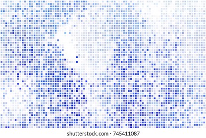 Dark BLUE vector modern geometrical background. Abstract template. Geometric pattern in square style with gradient.