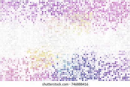 Dark BLUE vector modern geometrical background. Abstract template. Geometric pattern in square style with gradient.