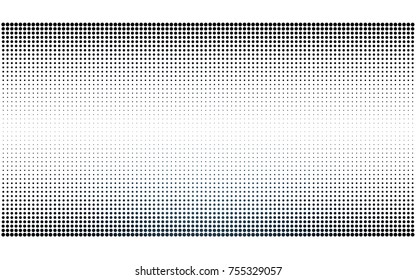 DARK BLUE vector modern geometrical circle abstract background. Dotted texture template. Geometric pattern in halftone style with gradient. 